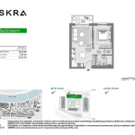 BW Iskra, dvosoban stan u izgradnji, 46m2