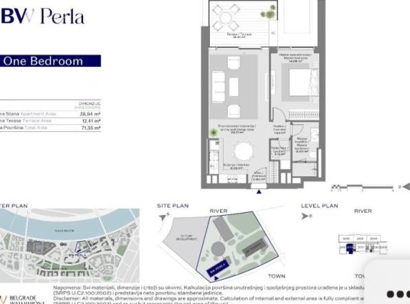BW Perla, 2.0 stan sa panoramskim pogledom, 71m2
